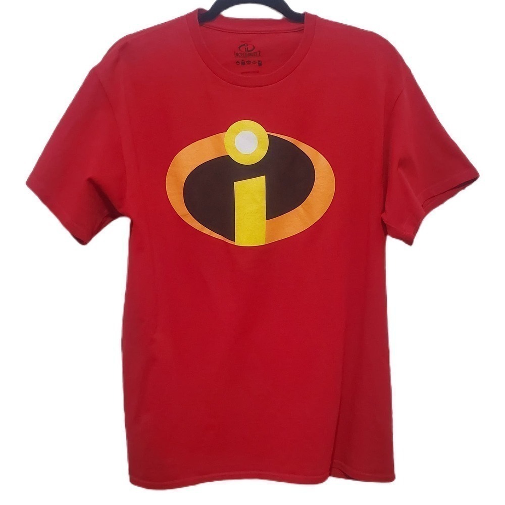 Disney Movie Incredibles 2‎ Red Graphic Tee Shirt Men's Large Unisex Movie